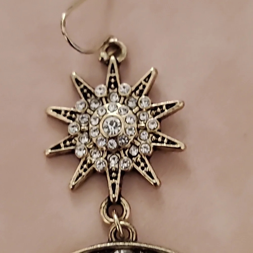 Star & Moon boho inspired earings. - Picture 2 of 4